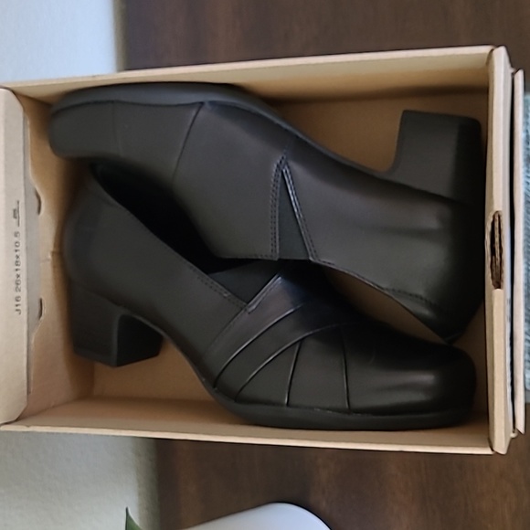 Clarks Rosalyn Adele Black Leather - Picture 11 of 12